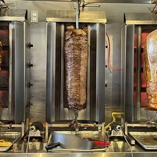 Meats roasting