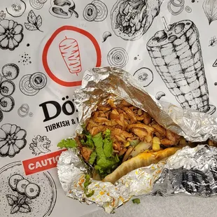 chicken pita wrap