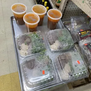 Ready made spicy noodle soup $9