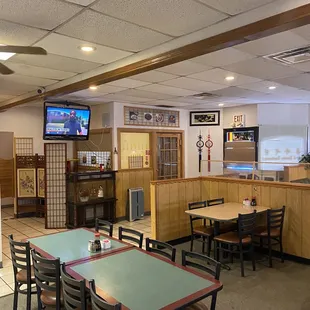 the interior of the restaurant