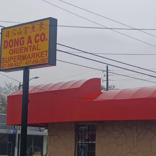 a restaurant with a red roof