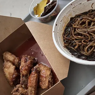 Fried Chicken Ja Jang Myun