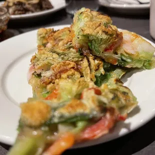 Seafood pancake