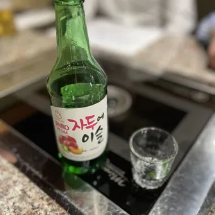 a bottle of sake