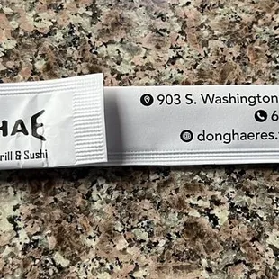 a close up of the label