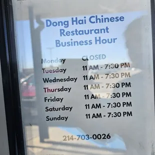 business hours