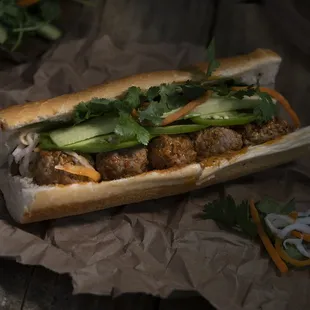 Vegan Pork Meatballs