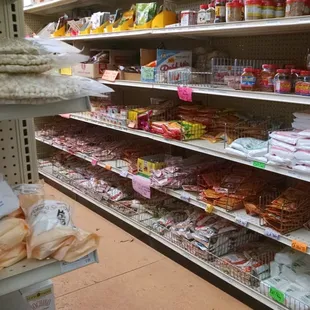 Seasonings and sauces aisle.