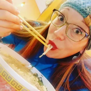 Mowed down an egg roll as if I even needed an app for this huge bowl of pho. Who am I kidding? Of course I needed that amazing egg roll.