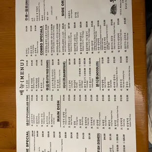 The Menu!