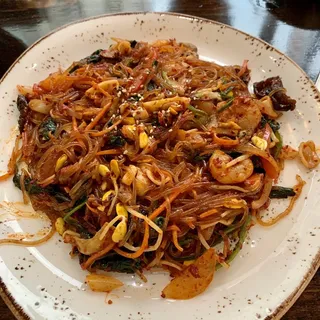 Spicy Seafood Japchae