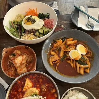 Kimchi & Pork Soondubu Jjigae (Kimchi Jjigae style)