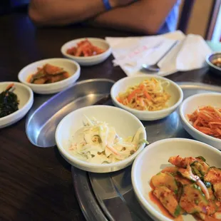 a variety of asian dishes