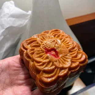 Moon cake (this one is coconut) for the new year