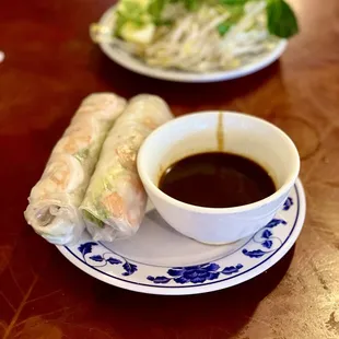 Shrimp and pork spring rollS