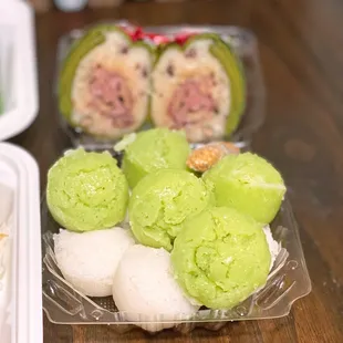 a variety of food items