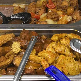 a variety of food items