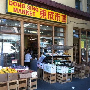 people shopping outside of store