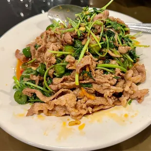 a plate of food on a table
