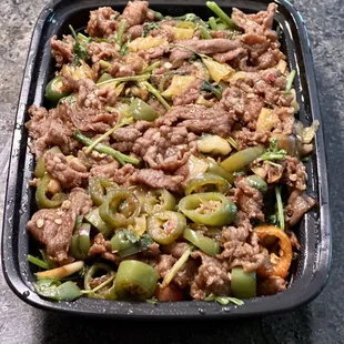 Stir-Fried Beef with Wild Chili (extra spicy)