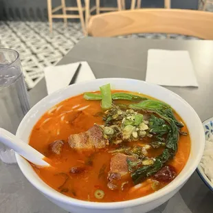 Red Braised Pork Noodle Soup