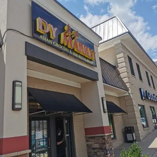 the front of the building