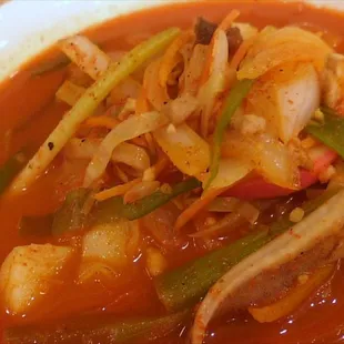 jjam bbong - spicy seafood noodle