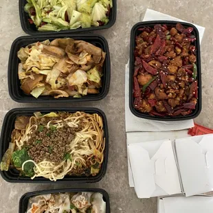 SZechuan cabbage Twice cooked pork Dan Dan Noodle Zhong&apos;s Dumplings Meizhou Dry Chili Chicken