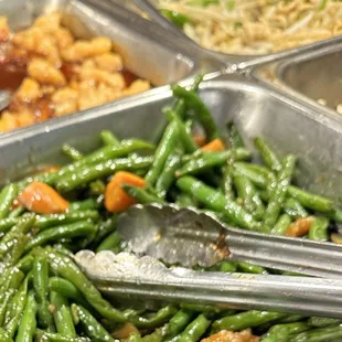 green beans and carrots