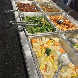 a variety of food items