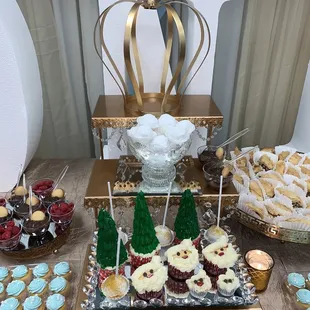 a dessert table