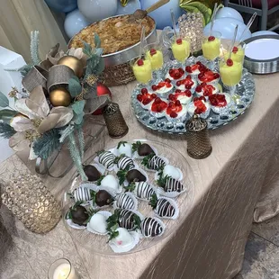 a dessert table