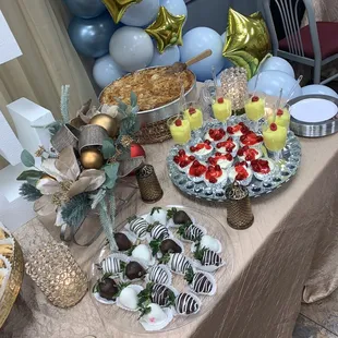 a dessert table