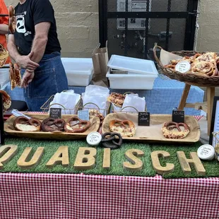 Pretzels at the party