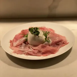 Burratta and Prosciutto