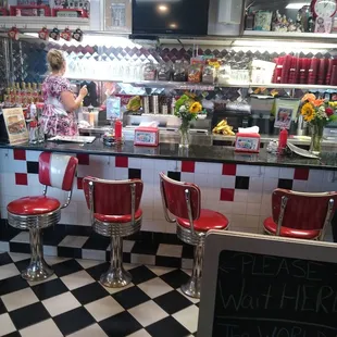 As you walk in... traditional diner