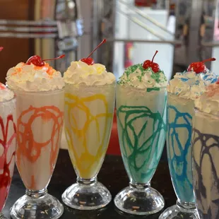 Rainbow of shakes