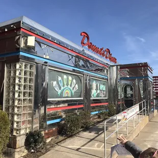 outside