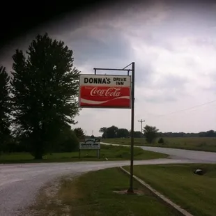 a coca cola sign