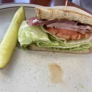 Baked Ham sandwich on rye