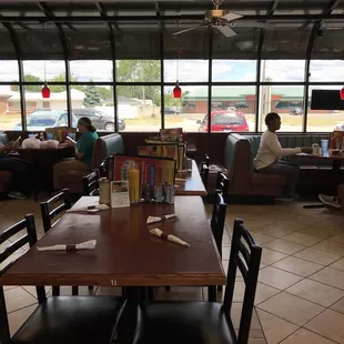 people sitting at tables