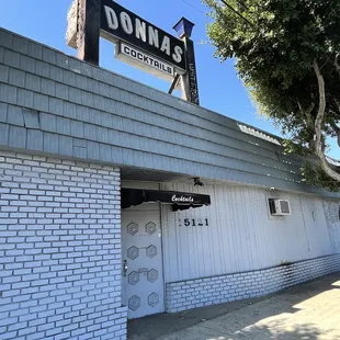 Outside "front". Entrance is in the rear