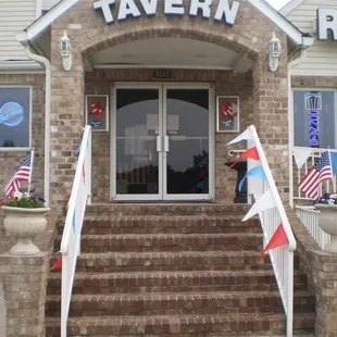 the front of the restaurant