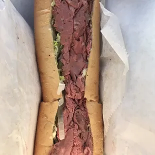 BoarsHead  roast beef sub