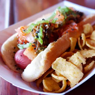 hot dogs, food, hot dog, sandwich