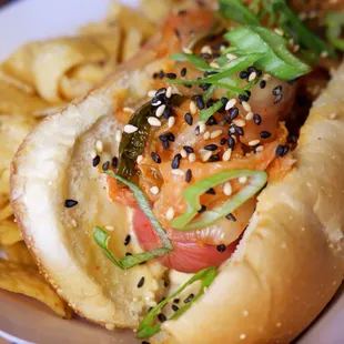 hot dogs, food, hot dog, sandwich