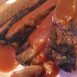 1/2 pound pork ribs