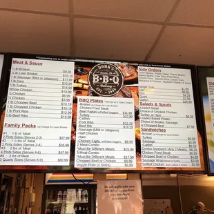 menu, pizza