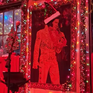 elvis presley on the wall