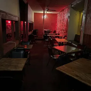 Seating near the dance floor